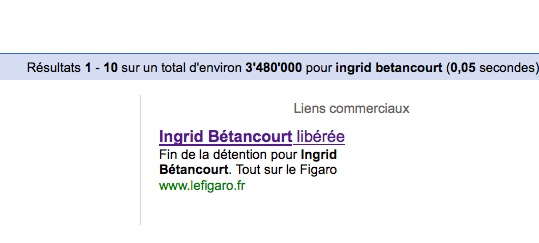 Ingrid Betancourt est libérée…