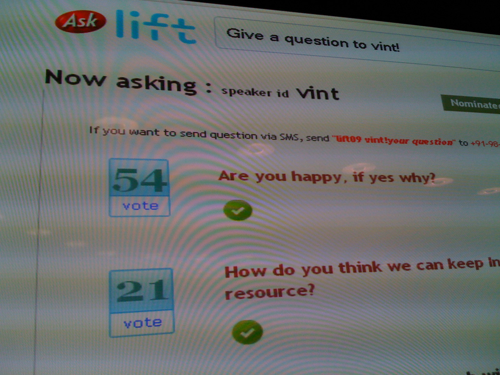 Lift09 se termine sur une note très positive