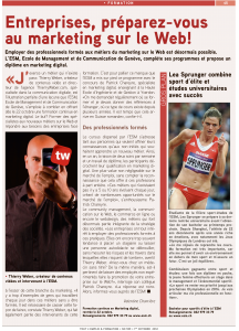 Article sur la formation ESM